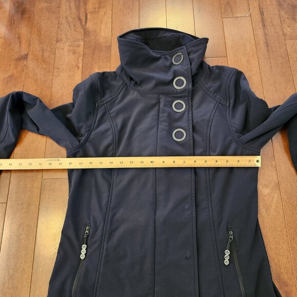 Lululemon Audrey women's long black jacket in size 8 - Picture 11 of 12